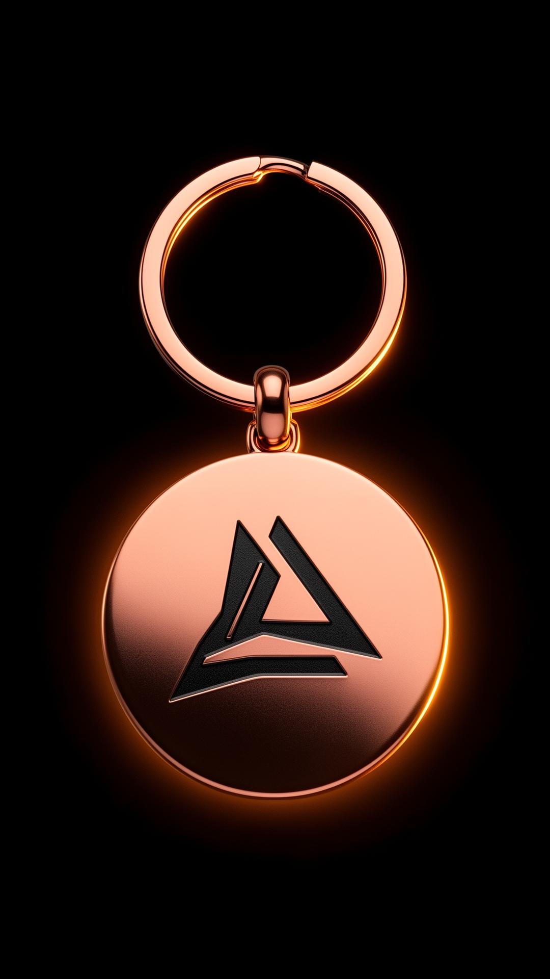Copper Black-Mark Keychain